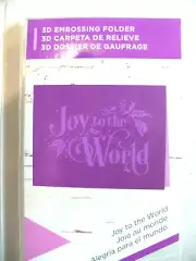 Gemini by Crafter's Com[anion 3 D Embossing Folder Joy to the World
