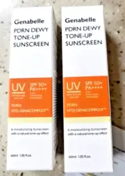 Genabelle PDRN Dewy Tone-Up Sunscreen SPF50+ PA++++ 40ml + 40ml / Pink Peach