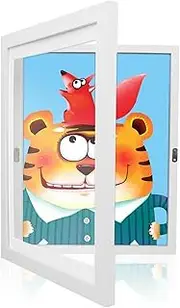 sensyne Kids Art Frame, 24x33cm A4 Front Opening Changeable Kids Artwork Frames,Children Art Projects Kids Art Frames for Kids Artwork Display, 3D Picture, Crafts, Children Drawing, Hanging Art