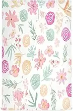 RPLIFE Floral Watercolor Flowers Kitchen Cloths, 28x18 Absorbent Kitchen Towels Quick Dry, Set of 4