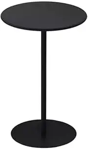 Tall Top Table Round Bar Table, Black Counter Bistro Pub Tables, Juvstor Circular Cocktail Dining Table for Home, Office and Kitchen, Coffee Drink Table for Indoor Outdoor