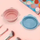 1 Set Brush Cleaning Mat Double Sides Wide Application Makeup Brush Cleanser Mat