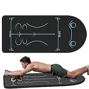 Exercise Mat for AB Scooter - Fitness Floor Protector Mat - 59 x 24 Inch Gym Equipment - Training Pads for AB Roller Bikes, Foldable Yoga Fitness Cushion