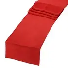 6 Pcs Red Chiffon Table Runner 12" x 108" Tulle Table Runner