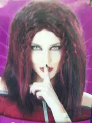 Gothic Beauty Wig Crimp Vampire Fancy Dress Halloween Costume Accessory 4 COLORS
