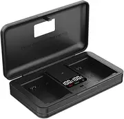DMW-BLG10/BLE9E Battery Charger with Card Reader (excluding Battery) Compatible with Panasonic Lumix GF5 GF6 GX7 GX9 GX80 DMC-LX100//TX1 G100 ZS70 ZS80 ZS110 Leica typ109 D-LUX7 D-lux C-lux Cameras