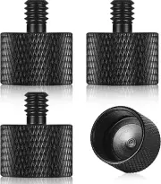 4 Pieces Mic Stand Adapter 5/8 Female to 1/4 Male for Camera Mount Tripod Thread