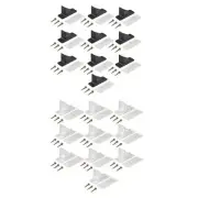 10Pcs Generic Snow Guards with Screws Gutter Guards for Roofing Outside