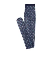 Marine Serre Moon Printed Semi-Sheer Socks S,XS Black