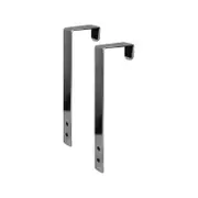 Adoored Chrome Over-The-Door Arm Hook - Pair