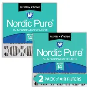 20x20x5 (4 3/8) Honeywell Replacement Furnace Filters MERV 14 Plus Carbon 2 Pack