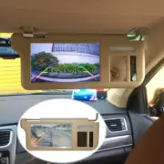 A pair 7" Car LCD Rear View Mirror Screen Monitor DVD/VCD/GPS/TV Sun Visor.