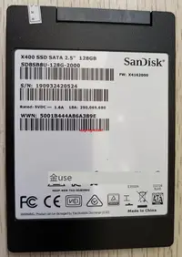 在飛比找露天拍賣優惠-Sandisk/閃迪 X400 128G SATA 固態硬盤