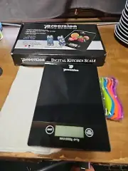 Blinc Procizion Digital Kitchen Food Scale Bundle With Measuring Spoons Cleaning