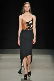 Narciso Rodriguez Womens Dress Embroidered Asymmetri Blush Size 40 $5895 NWT #70