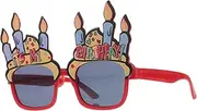 [SAFIGLE] Birthday Party Sunglasses Funny Glasses Candle Flame Photo Booth Props Women's Accessory
