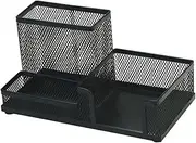 COHEALI Mesh Table Organizer Metal Desk Supplies Holder Long-Lasting Pen Storage Container Office Tidy Sturdy Easy to Clean