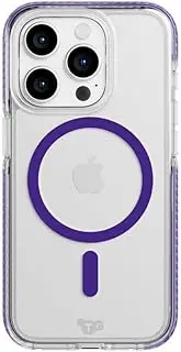 Tech21 Evo Crystal with MagSafe Phone Case for iPhone 15 Pro, Amethyst