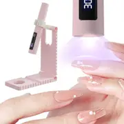 Portable Touch Nail Lamp - Cordless Mini LED Gel Curing Light with Timer-Pink