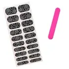 Christmas Gift Nail Art Tools Strips Sweet Silver Heart Flower Shape Pattern