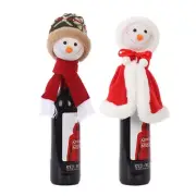 Christmas Wine Bottle Cover Covers for Champagne Red Wine Bottle Cover Decor