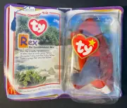 McDonald’s TY Teenie Beanie Babies - "Rex the Tyrannosaurus Rex" (1999) ~ New !
