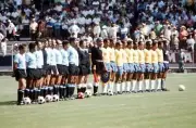World Cup Semi-Final, Brazil 3 v Uruguay 1, The two teams 1970 OLD PHOTO