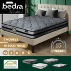 Bedra Mattress Queen Single Double King EuroTop Medium Firm Spring Latex 7 Zone