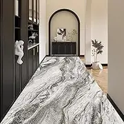 Modern Runner Rugs Narrow Carpet 1m 1,5m 2m 2,5m 3m 3,5m 4m 4,5m 5m 5,5m 6m Soft Touch Washable Textured Area Rugs for Kitchen Hall Stairs Entrance, Hamankim Customizable Length(120x400cm)