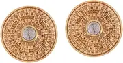 BESPORTBLE 2 Sets Multi Use Feng Shui Compass Chinese Craft for Home Decoration and Outdoor Activities Durable Retro Design for Camping and Teaching