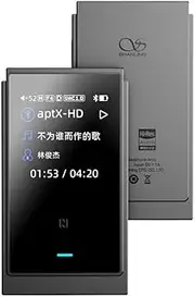 SHANLING UP6 Portable DAC,Headphone Amp with Bluetooth5.2/LDAC/APTX/NFC/CVC8.0 HD Microphone,1.54inch LCD Screen Music Mode/Game Mode/Car Mode,4+Hours Playtime (Grey)