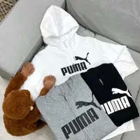 在飛比找蝦皮購物優惠-【KT USA】PUMA 刷毛外套 大LOGO 連帽外套 刷