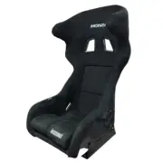 Autotecnica High Fixed Back Sports Fibreglass Suede Seat Car Twin Wing Universal