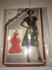 WOMENS UNCUT SIMPLICITY 9870 Sewing Pattern MOTHER OF THE BRIDE DRESS SIZE 8