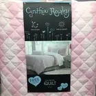 2pc Cynthia Rowley Pink Pineapple FULL QUEEN Quilt and Matching Quilted Tote Bag