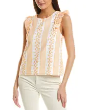 CeCe Embroidered Blouse