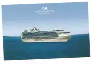 ms RUBY PRINCESS... Cruise Ship.. Princess Postcard