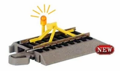 BACHMANN N Bumper w/Track-Powered Flashing LED on Nickel Silver Track BAC44858