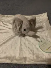 Baby Elephant Gray & White Snuggle Blanket by Pearhead NWT