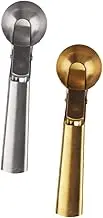 Amosfun Kitchen Tool Set 2pcs Ice Cream Spoon Ball Digger Stainless Steel Spoons for Easy Scooping of Ice Desserts