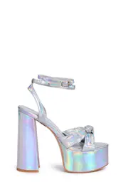 [Public Desire] Holographic Leo Platform Heels