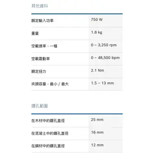 BOSCH GSB16RE 四分震動電鑽 保固一年 含手工具配件