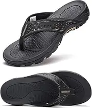 [DOLLERGO] Mens Sport Flip Flops Comfort Casual Thong Sandals Outdoor