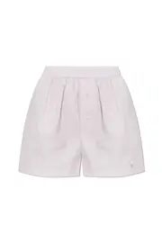 Moschino Embroidered Elastic Waist Shorts IT42,IT38 pink