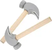 Yardwe 2pcs Wooden Hammer Pounding for Construction Tools for Skill Development Lightweight Friendly Design Portable Mallets for Endless Fun
