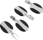 4pcs Marble Tablecloth Clips Tablecloth Weights Pendants Metal Clips for Table Cover