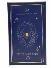 La Muci Design Tarot Card Deck: Your Dream Will Come True 78 Cards Blue & Gold