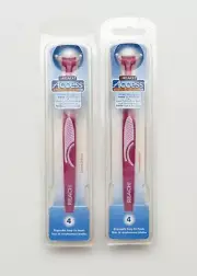 2 VTG REACH Access Flossers Disposable Snap On Heads Dental Oral Hygiene