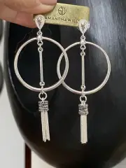 SAMANTHA WILLS Tassel Dangling Drop Earrings NWT