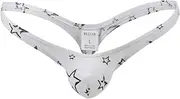 [YZMJYMHS] Women's Exotic Lingerie Bodystockings Men's Briefs Sexy Underwear Thong Low Waist Jockstrap Male Breathable Tangas-Blanco_XXL